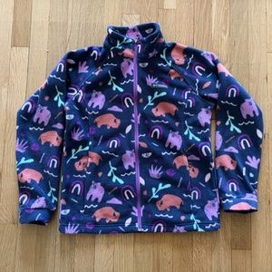 Girls' Columbia Benton Springs Fleece Jacket Size L Large EUC excellent conditio